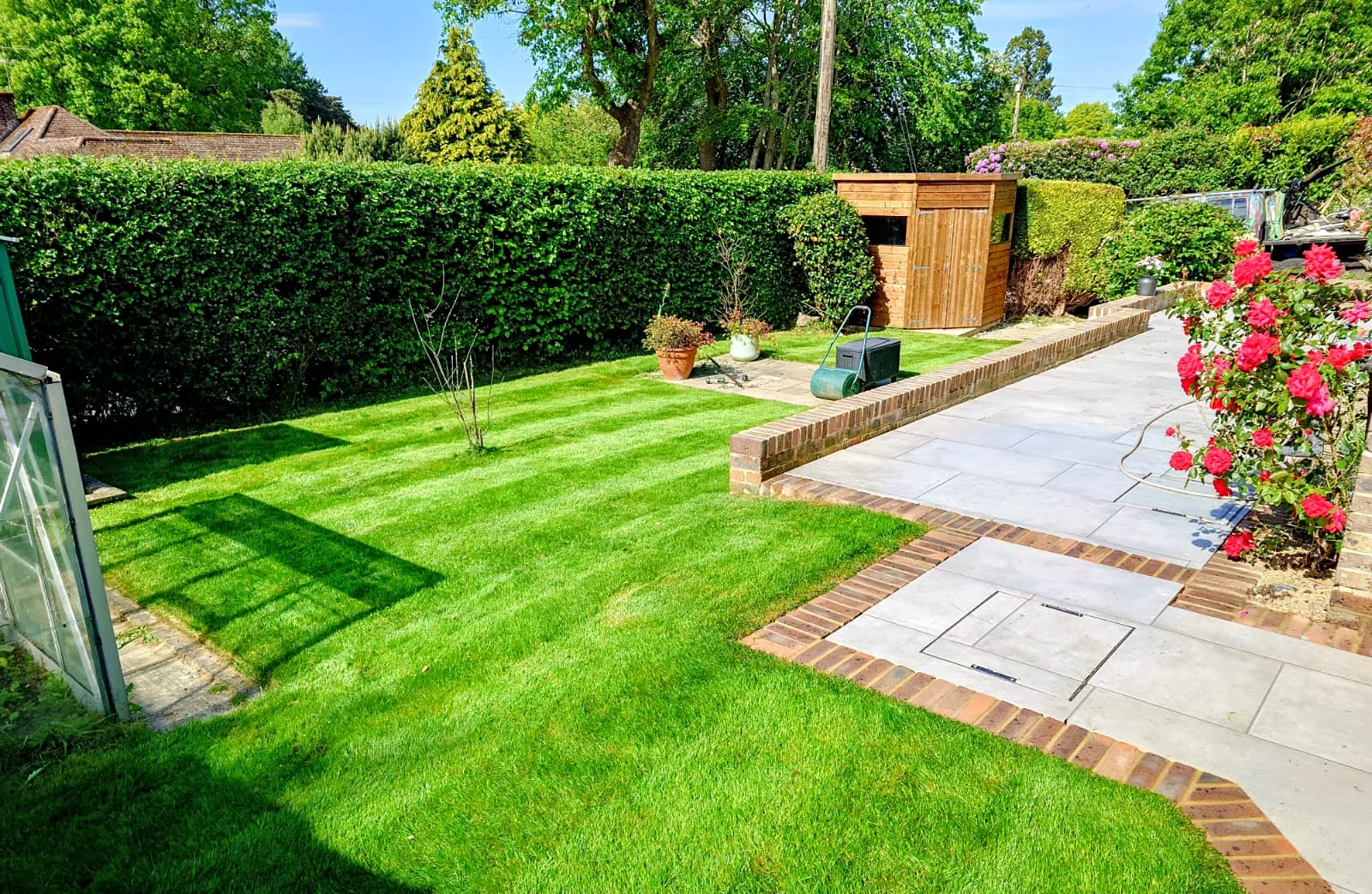 Tidy suburban garden in Horley, Surrey